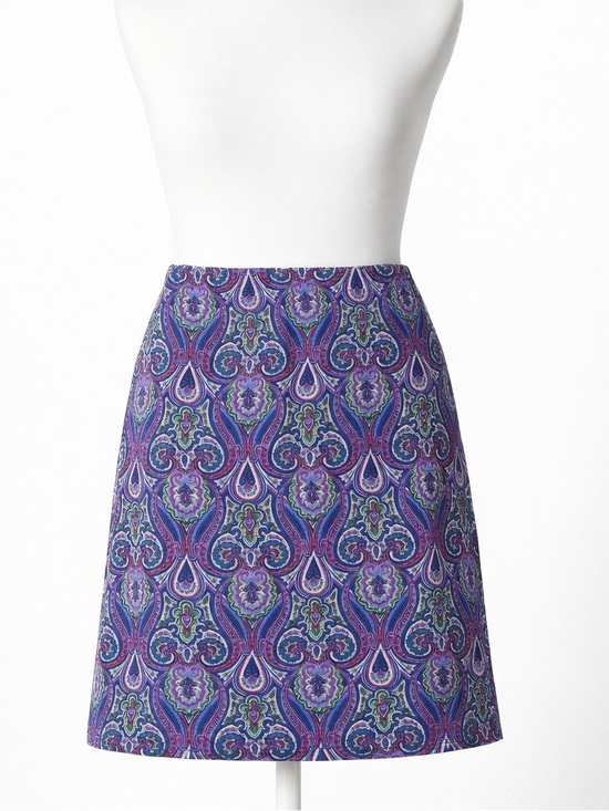 Talbots Dresses & Skirts - Talbots Boho Chic A-Line Mini Skirt in Blue/Purple Paisley 4P